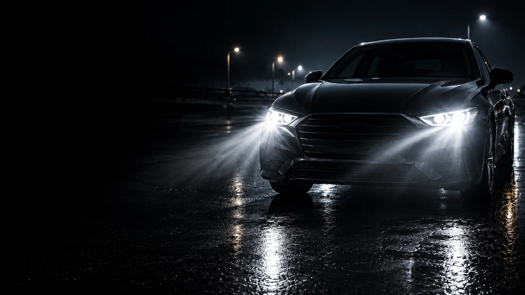 Auto con iluminación LED